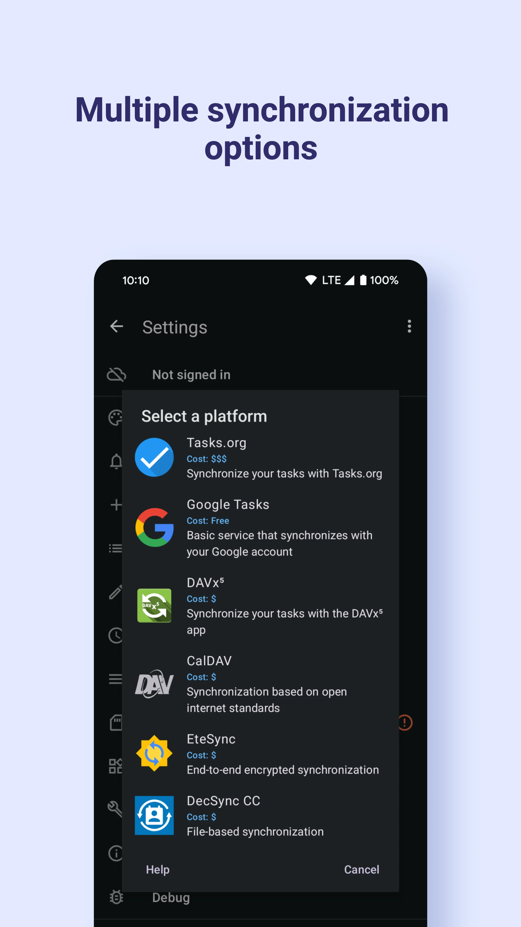 Tasks.org: to-do list & tasks screenshot